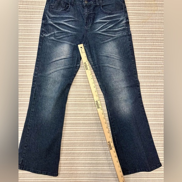 Men’s RVT Stretch Jeans Size 16½ Dark Wash Straight Leg Comfortable Fit - Picture 2 of 8